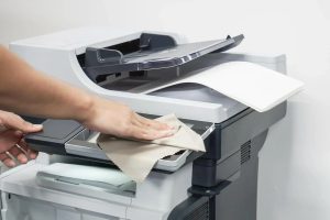 تمیز کردن کاور پرینتر